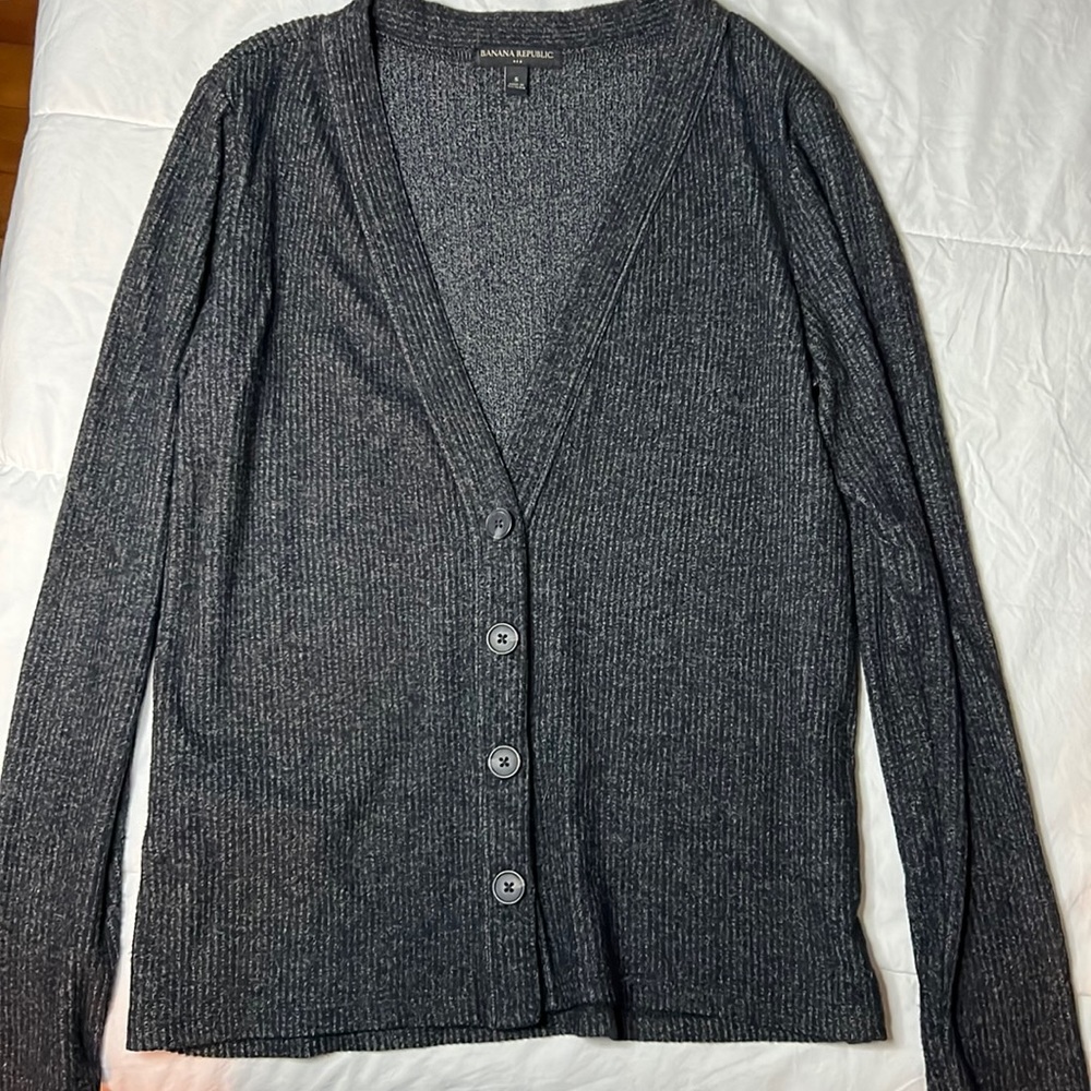 Charcoal Gray Banana Republic Cardigan - size Small